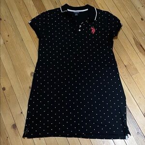 U.S. Polo Assn. Black and Gray Polo Dress
